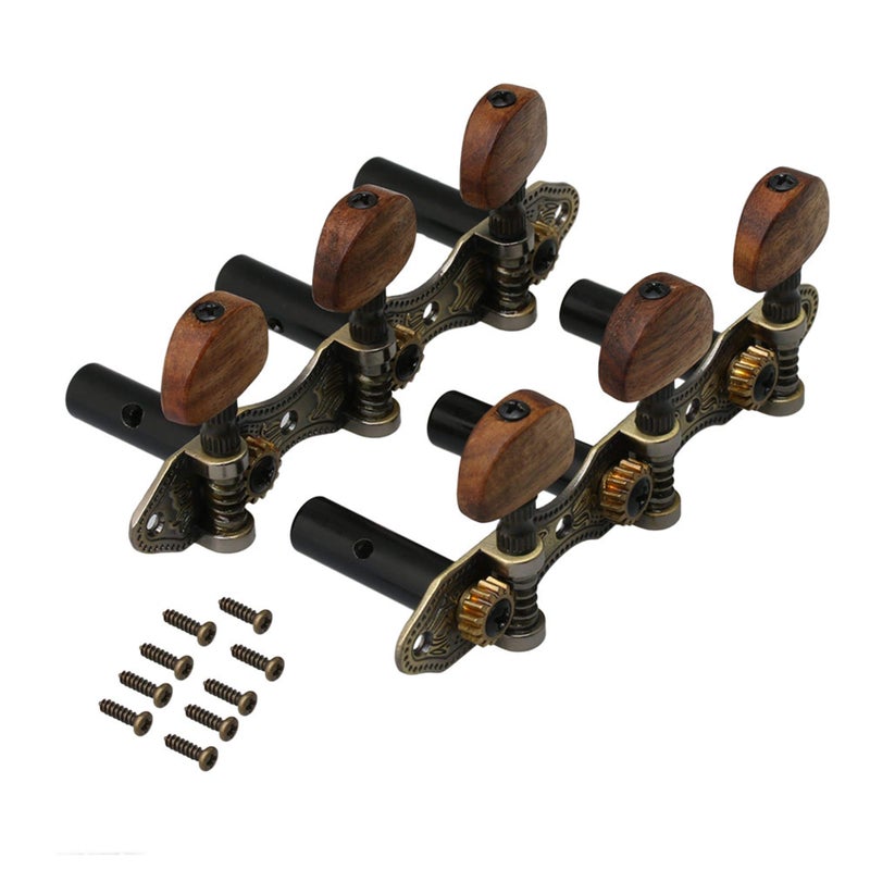 Mxfans 2pieces Guitar Tuner Tuning Keys Pegs Machine Heads for Classical Guitar - Image 1